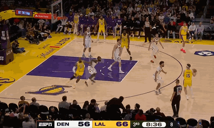 约基奇神传助攻艾顿得分掘金暂停湖人遭遇关键